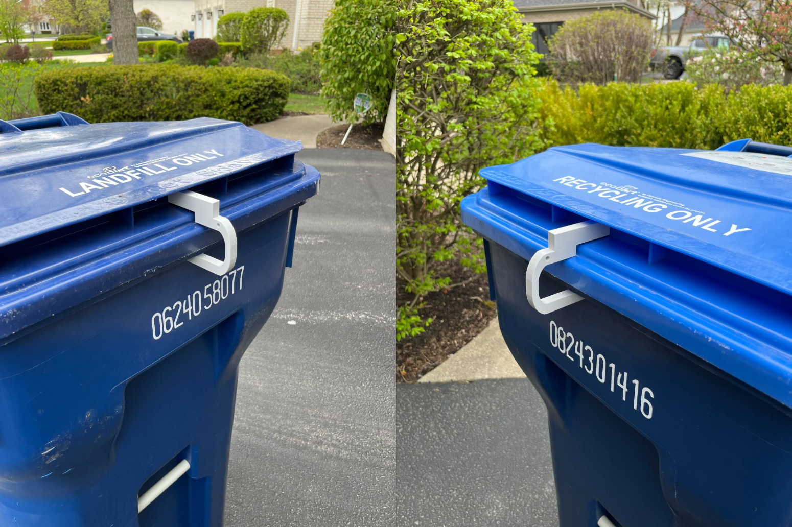 2 Pack - Garbage and Recycling Can